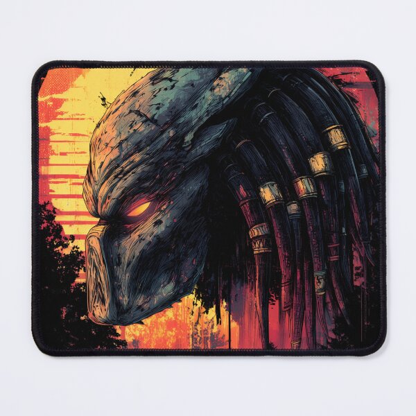 Item preview, Predator Yautja Hunter Alien Trophy Mask Mandibles Dreadlocks Plasma Caster Cloaking Device Jungle Hunter Sci-Fi Horror Fan Art Illustration Poster T-Shirt Sticker Print Gift designed and sold by Senpaiwaves.