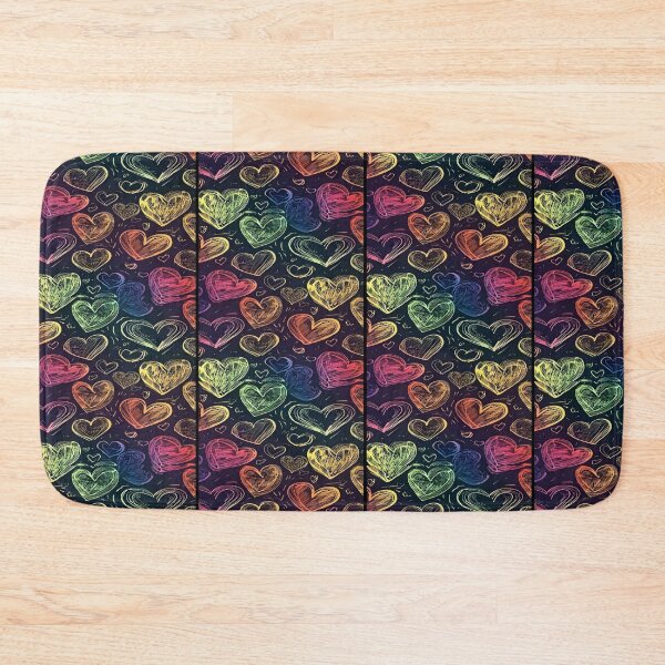Item preview, Beautiful Vibrant sketched heart background artwork  designed and sold by NivyasArtistry.