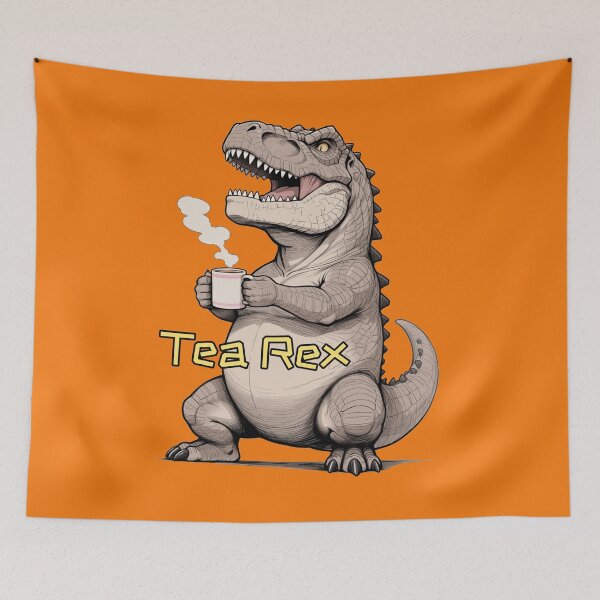 Item preview, T-Rex Dinosaur (Tea Rex), fun design designed and sold by Planet Utoppia.