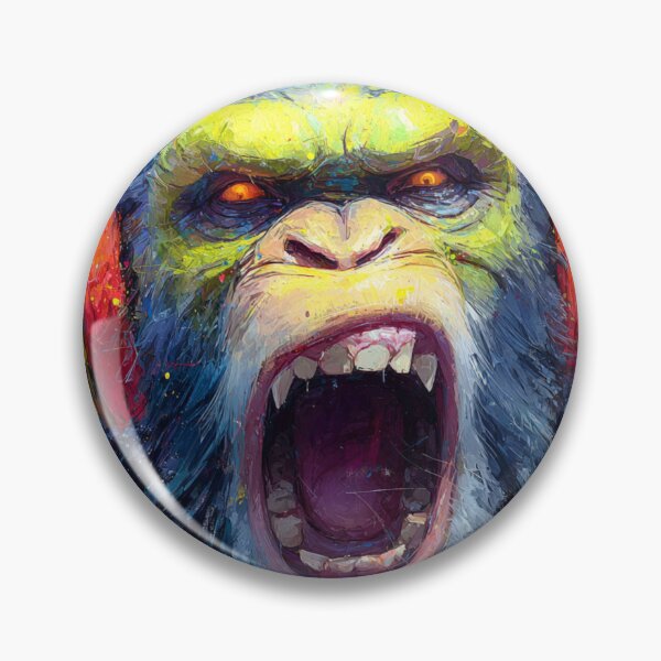 Item preview, Dj Monkey Thinker Evil Cynocephalus With Headphones Art designed and sold by GrinGalore.