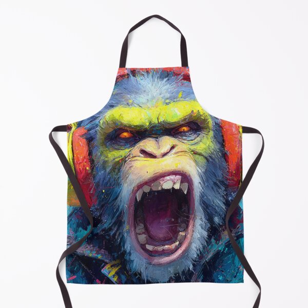 Item preview, Dj Monkey Thinker Evil Cynocephalus With Headphones Art designed and sold by GrinGalore.
