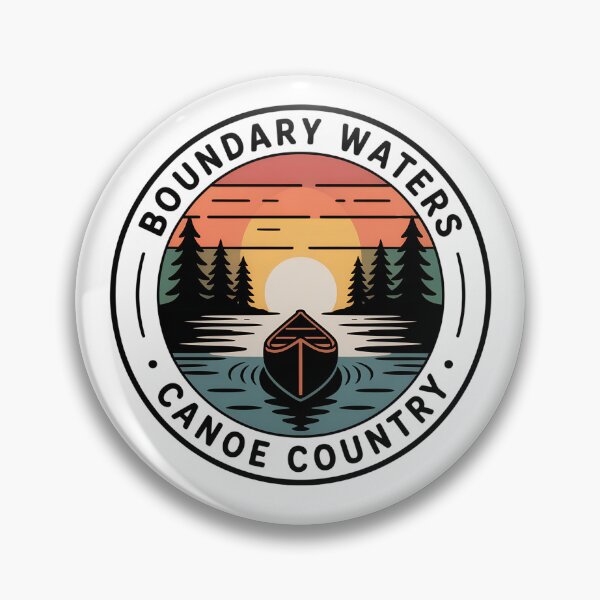 Item preview, Boundary Waters Canoe  – Minimal Sunrise Canoeing Illustration designed and sold by VividOrganica.