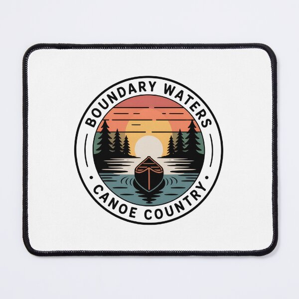 Item preview, Boundary Waters Canoe  – Minimal Sunrise Canoeing Illustration designed and sold by VividOrganica.