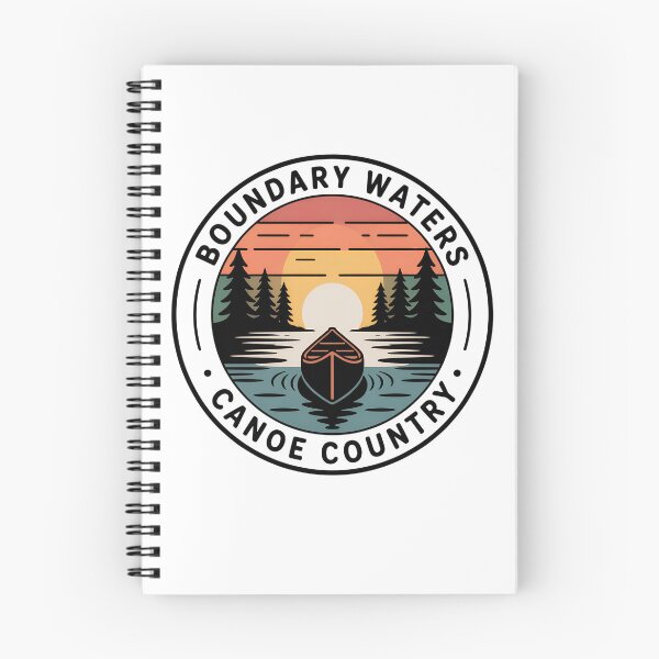Item preview, Boundary Waters Canoe  – Minimal Sunrise Canoeing Illustration designed and sold by VividOrganica.