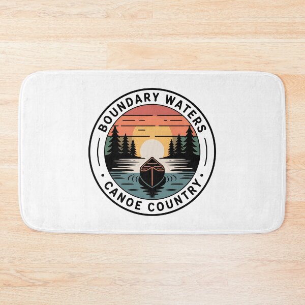 Item preview, Boundary Waters Canoe  – Minimal Sunrise Canoeing Illustration designed and sold by VividOrganica.