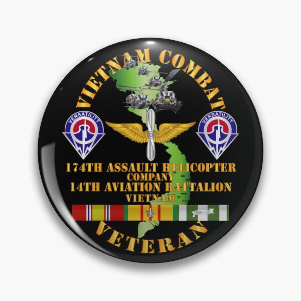 Item preview, Army - Vietnam Combat Veteran - 174th AHC w 14th Avn Bn designed and sold by Military Insignia Products.