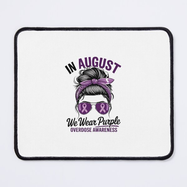 Item preview, Overdose Awareness In August We Wear Purple Messy Bun designed and sold by SyntaxClaw.