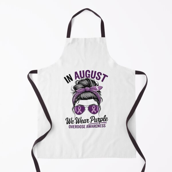 Item preview, Overdose Awareness In August We Wear Purple Messy Bun designed and sold by SyntaxClaw.