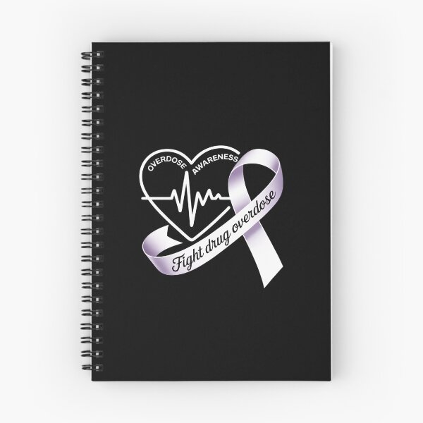 Item preview, Overdose Awareness Month Heart Purple Ribbon Support  designed and sold by AquaKiev.