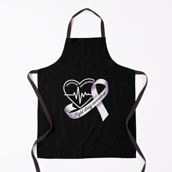 Item preview, Overdose Awareness Month Heart Purple Ribbon Support  designed and sold by AquaKiev.
