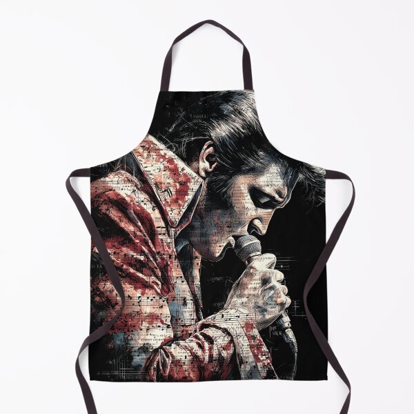 Item preview, Elvis Presley King of Rock n Roll Jailhouse Rock Hound Dog Blue Suede Shoes Vegas Jumpsuit Comeback Special 68 Aloha Hawaii Fan Art Portrait Poster T-Shirt Sticker Gift designed and sold by Senpaiwaves.