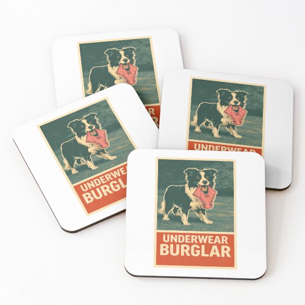 Item preview, Underwear Burglar – Retro Dog Illustration Poster | Funny Vintage Pet Art designed and sold by TMD167207.