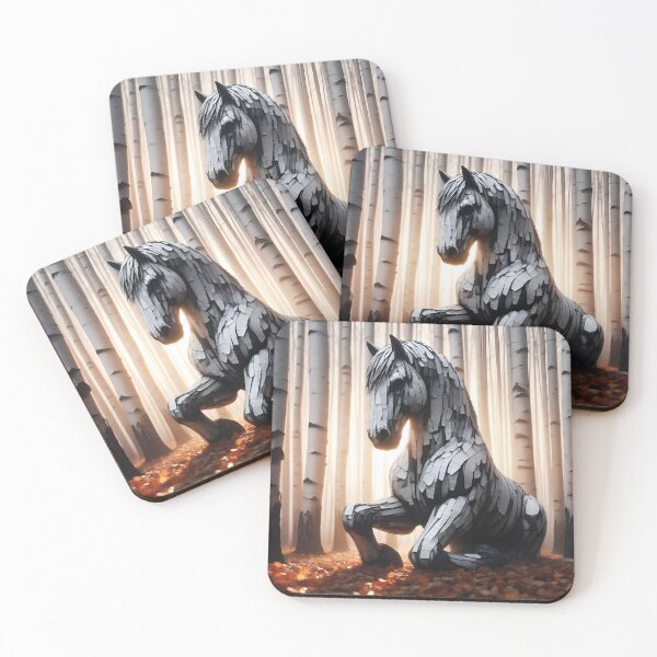 Item preview, Birchbark Horse, Ai Generated Art  designed and sold by ACC .