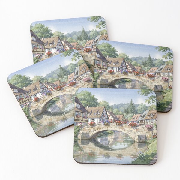 Item preview, Village in Alsace designed and sold by jefboutique6150.