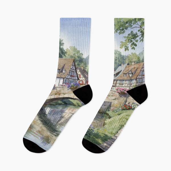 Item preview, Village in Alsace designed and sold by jefboutique6150.