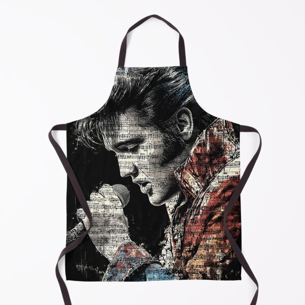 Item preview, Elvis Presley King of Rock n Roll Jailhouse Rock Hound Dog Blue Suede Shoes Vegas Jumpsuit Comeback Special 68 Aloha Hawaii Fan Art Portrait Poster T-Shirt Sticker Gift designed and sold by Senpaiwaves.