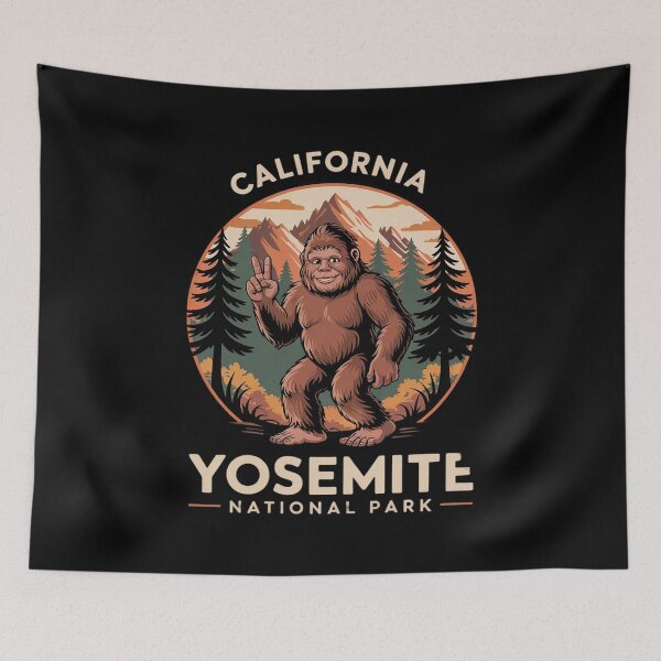 Item preview, Bigfoot Sasquatch Yosemite National Park  designed and sold by MarryIsMonth.