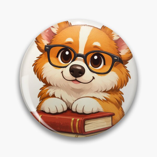 Item preview, Cute Nerdy Corgi with Books – Adorable Study Dog designed and sold by Darlin8888.