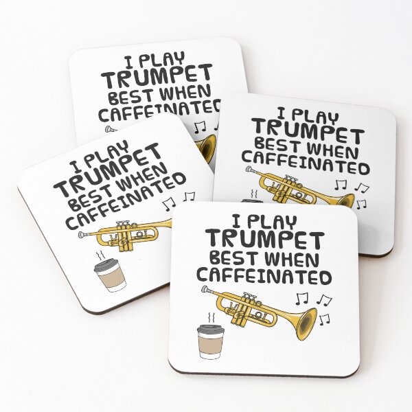 Item preview, I Play Trumpet Best When Caffeinated, Trumpeter Coffee Funny designed and sold by doodlerob.