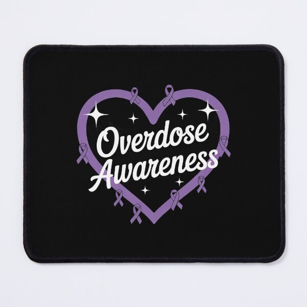 Item preview, Overdose Awareness Purple Ribbon Awareness Butterfly Heart  designed and sold by AquaKiev.