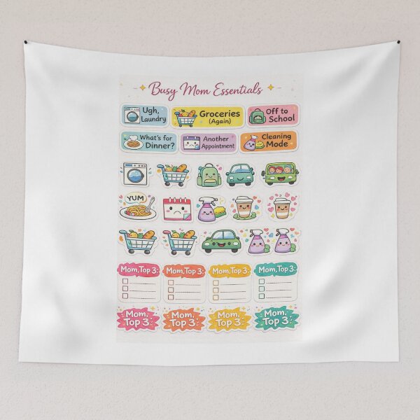 Item preview, Busy Mom Essentials Planner Notebook designed and sold by DivinelyAligned8.
