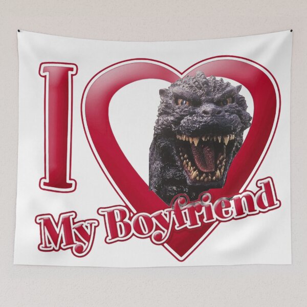 Item preview, Godzilla - I Love My Boyfriend designed and sold by Dooby's Bizarre .