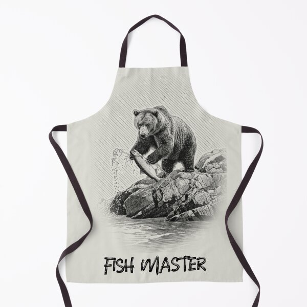 Item preview, Fish Master Bear Fishing Vintage designed and sold by RPrintPulse.