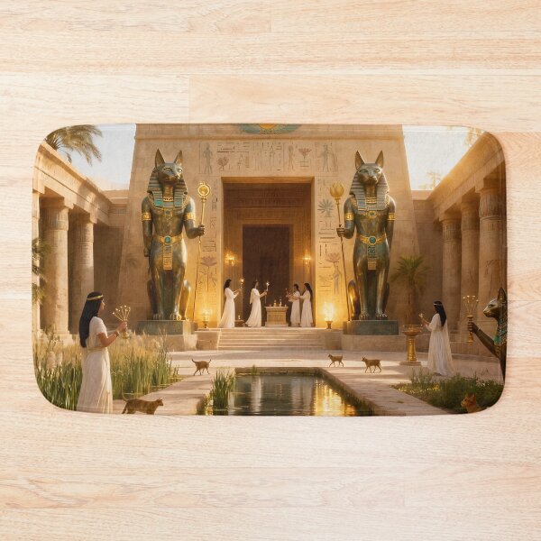 Item preview, Temple of Bastet – Sacred Sanctuary of the Egyptian Cat Goddess, Protection & Joy designed and sold by SoniaSarkali.