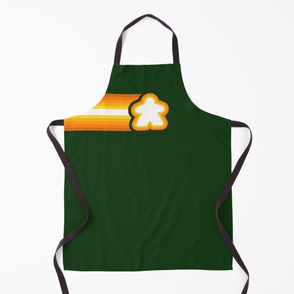 Item preview, Green Orange Retro Lines Meeple Racing Stripes designed and sold by TackyTime.