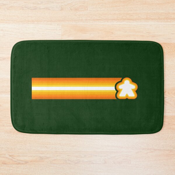 Item preview, Green Orange Retro Lines Meeple Racing Stripes designed and sold by TackyTime.