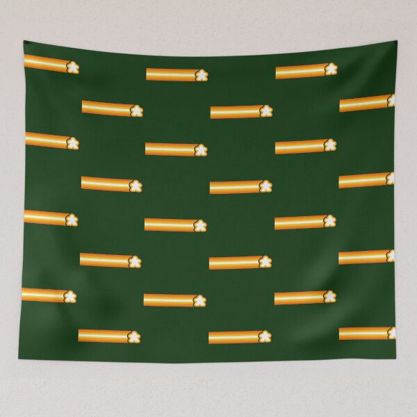 Item preview, Green Orange Retro Lines Meeple Racing Stripes designed and sold by TackyTime.