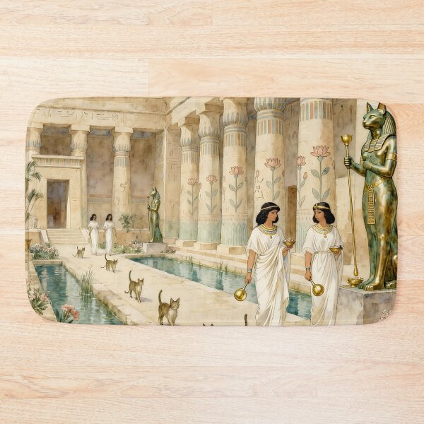 Item preview, Temple of Bastet – Sacred Sanctuary of the Egyptian Cat Goddess, Protection & Joy designed and sold by SoniaSarkali.