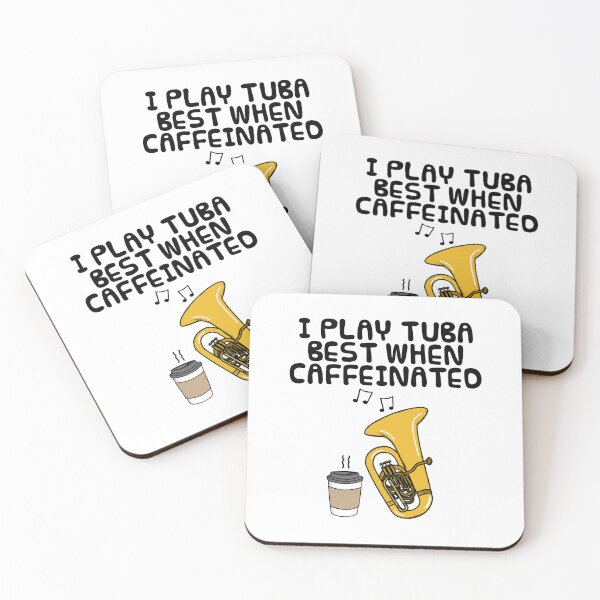 Item preview, I Play Tuba Best When Caffeinated, Tubaist Coffee Funny designed and sold by doodlerob.