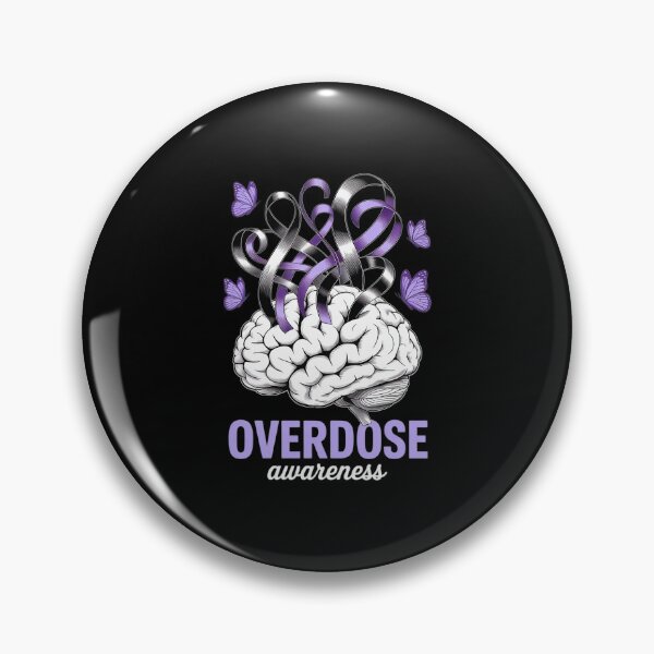 Item preview, Overdose Awareness Purple Ribbon Awareness Butterfly Heart  designed and sold by AquaKiev.