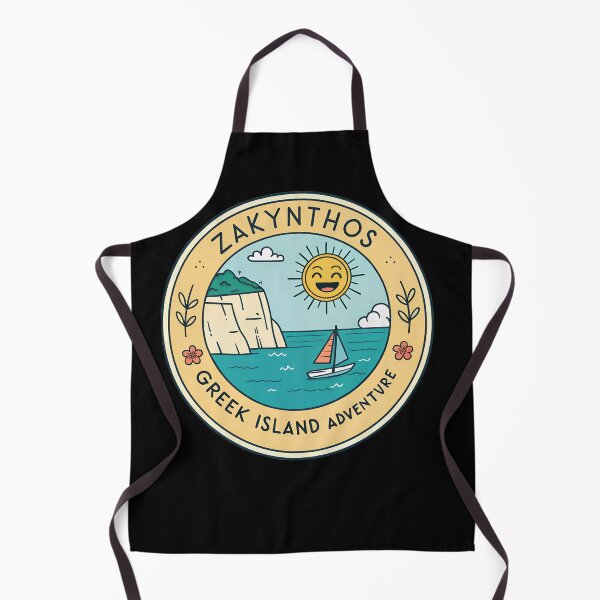 Item preview, Zakynthos Travel  – Greek Island Cartoon Sticker Illustration designed and sold by VividOrganica.