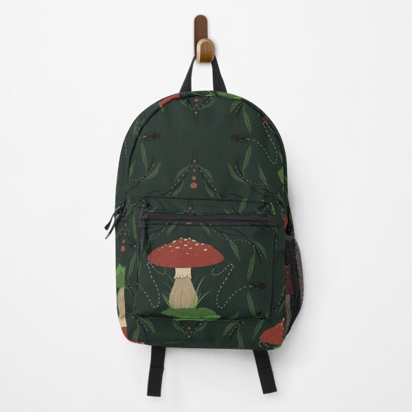 Item preview, Green frog and mushroom pattern designed and sold by PhunkyDesign.