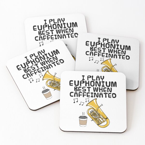 Item preview, I Play Euphonium Best When Caffeinated, Brass Musician Funny designed and sold by doodlerob.