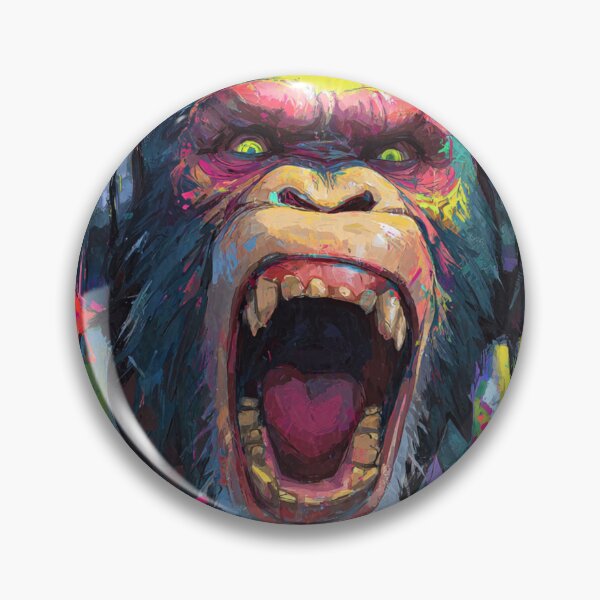 Item preview, Dj Monkey Thinker Mad Baboon With Headphones Art designed and sold by GrinGalore.