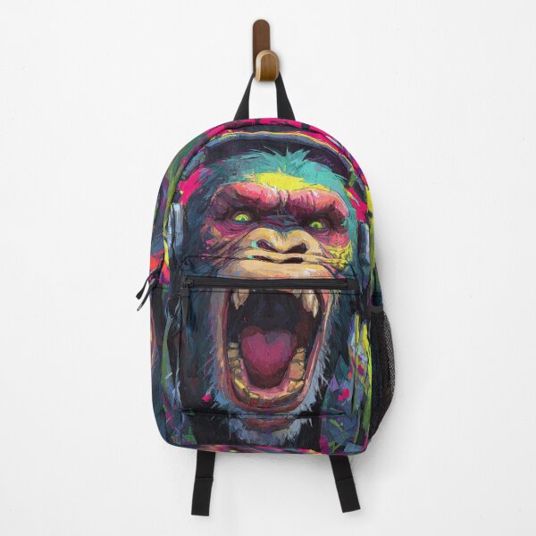 Item preview, Dj Monkey Thinker Mad Baboon With Headphones Art designed and sold by GrinGalore.