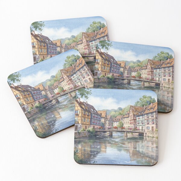 Item preview, Alsatian village and its footbridge designed and sold by jefboutique6150.