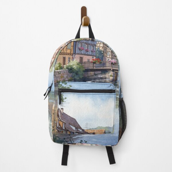 Item preview, Alsatian village and its footbridge designed and sold by jefboutique6150.