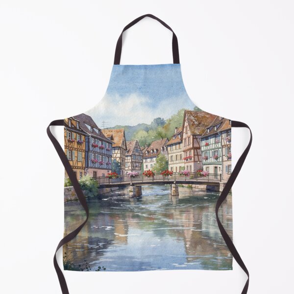 Item preview, Alsatian village and its footbridge designed and sold by jefboutique6150.