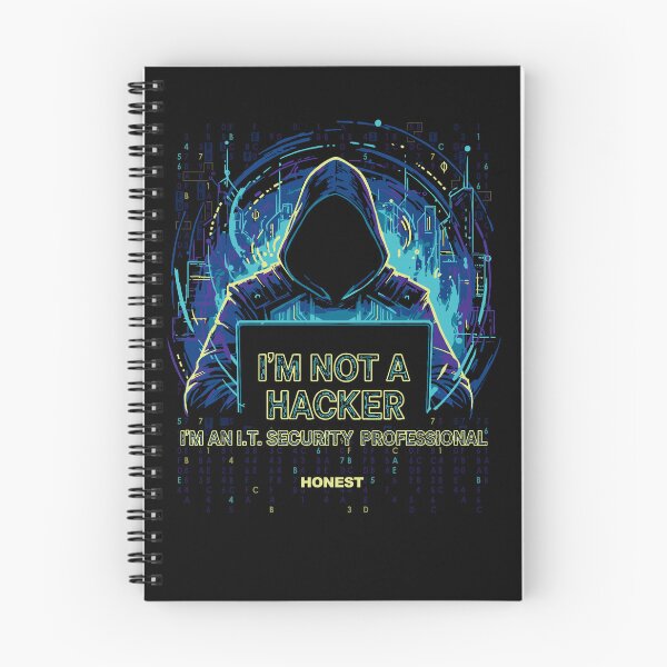 Item preview, I'm Not A Hacker I'm An IT Security Professional Cybersecurity designed and sold by Nerd Shizzle.
