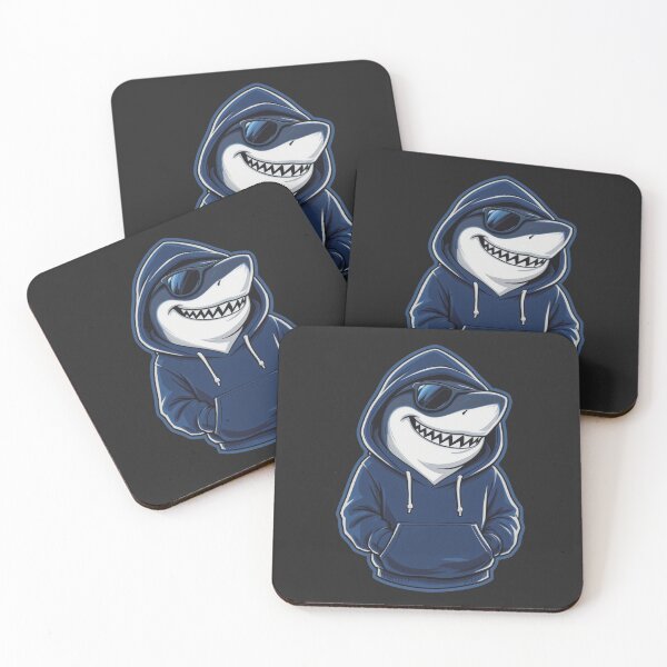 Item preview, Funny Shark in Hoodie | Cool Streetwear Shark Cartoon designed and sold by ColorSplash123.