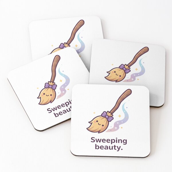 Item preview, Cute Whimsical Sweeping Beauty Magic Broom designed and sold by k3rstman1.