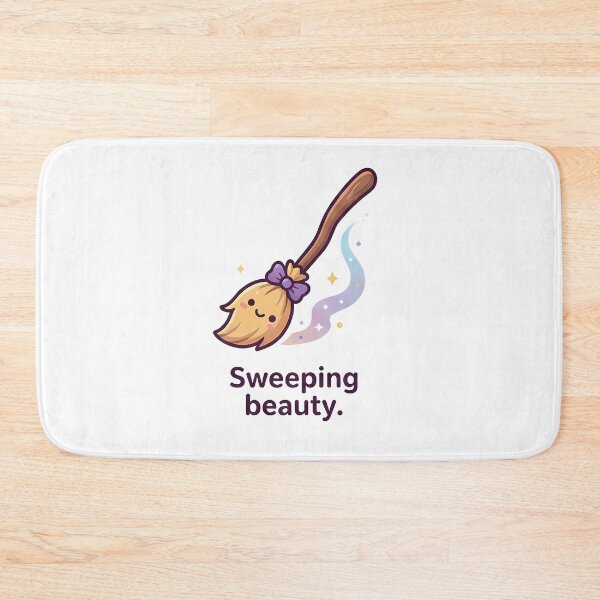 Item preview, Cute Whimsical Sweeping Beauty Magic Broom designed and sold by k3rstman1.