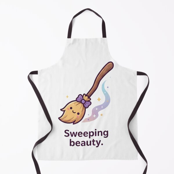 Item preview, Cute Whimsical Sweeping Beauty Magic Broom designed and sold by k3rstman1.
