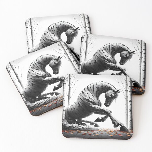 Item preview, Birchbark Horse, Ai Generated Art  designed and sold by ACC .