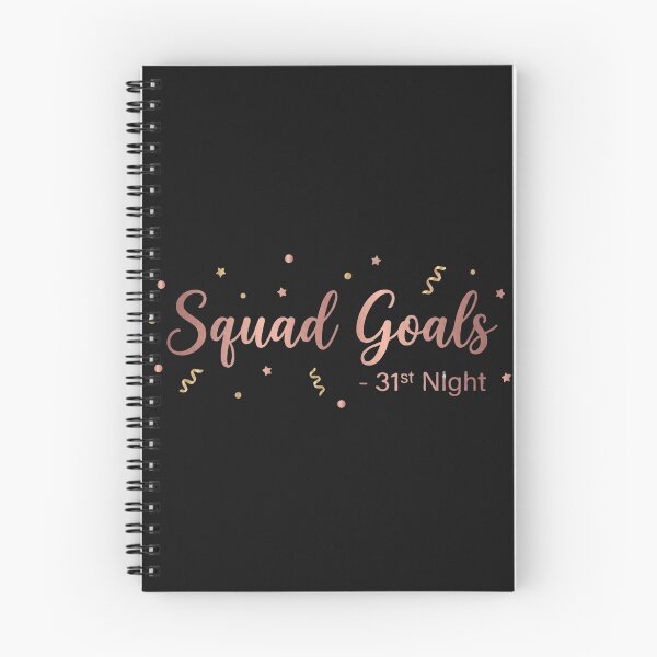Item preview, Squad Goals 31st Night Party Typography Design | Girls New Year Celebration Tee designed and sold by BeTeeTrue.