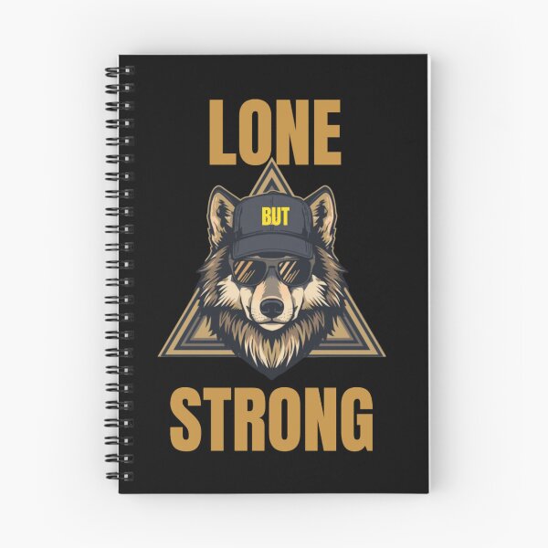 Item preview, Lone But Strong Wolf T-Shirt – Independent Mindset, Alpha Strength Streetwear Design designed and sold by DevineCouture.
